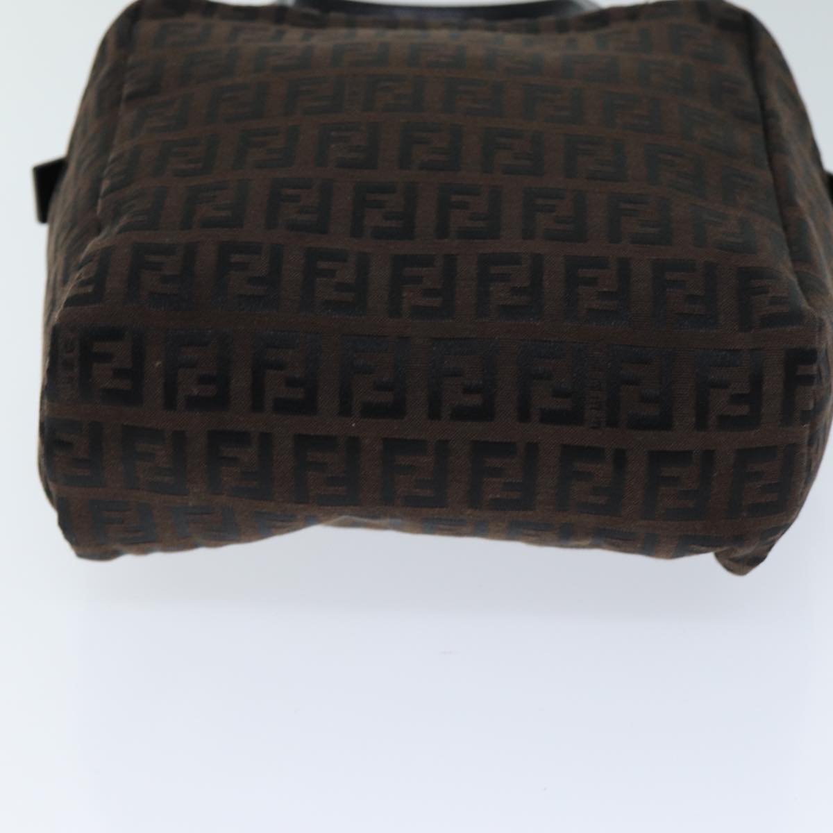 FENDI Zucchino Canvas Hand Bag Brownam6419