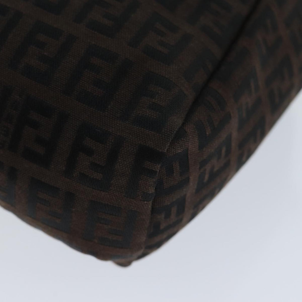 FENDI Zucchino Canvas Hand Bag Brownam6419