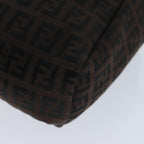 FENDI Zucchino Canvas Hand Bag Brownam6419