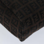 FENDI Zucchino Canvas Hand Bag Brownam6419