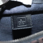 FENDI Zucchino Canvas Hand Bag Brownam6419