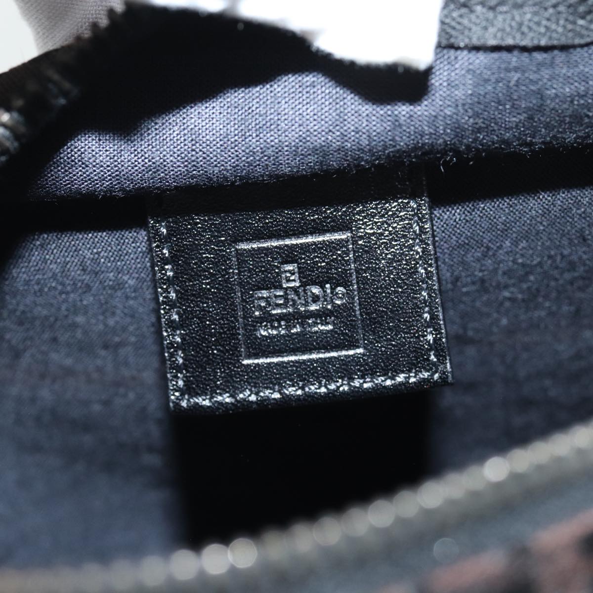 FENDI Zucchino Canvas Hand Bag Brownam6419