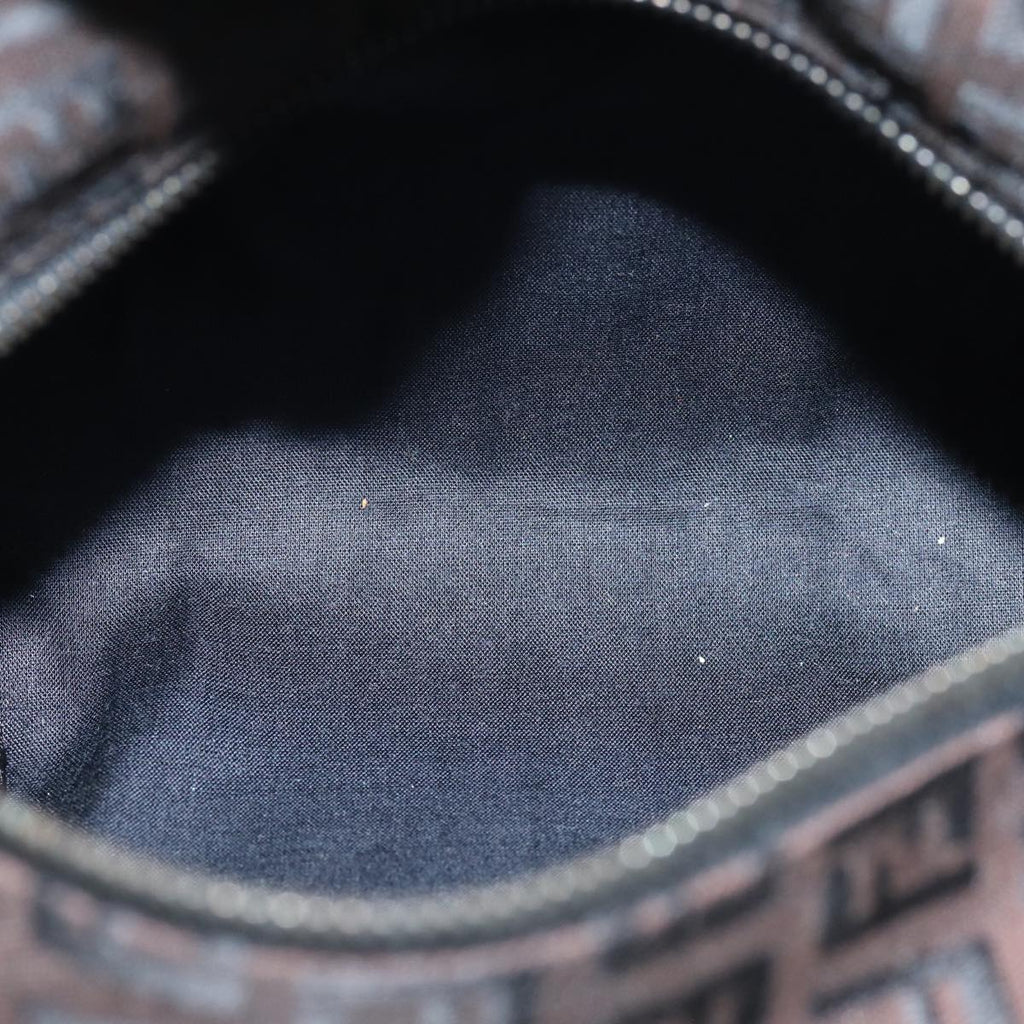 FENDI Zucchino Canvas Hand Bag Brownam6419