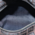 FENDI Zucchino Canvas Hand Bag Brownam6419