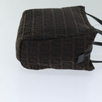FENDI Zucchino Canvas Hand Bag Brownam6419