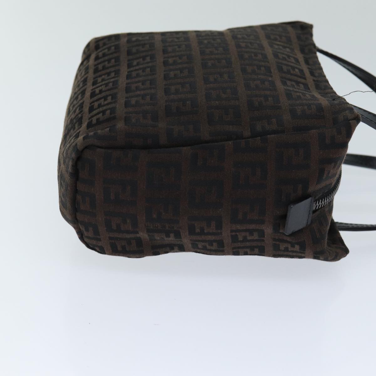 FENDI Zucchino Canvas Hand Bag Brownam6419