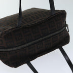 FENDI Zucchino Canvas Hand Bag Brownam6419