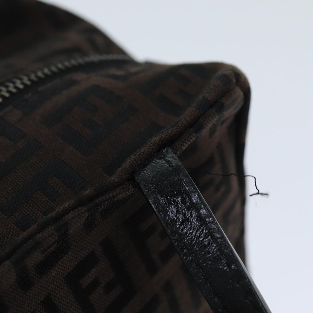 FENDI Zucchino Canvas Hand Bag Brownam6419