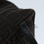 FENDI Zucchino Canvas Hand Bag Brownam6419