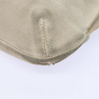 FENDI Zucchino Canvas Chain Hand Bag Suede Purpleam6453