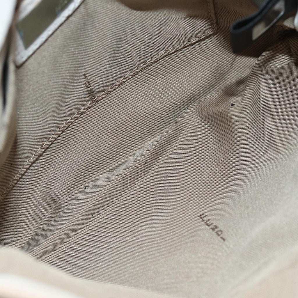 FENDI Zucchino Canvas Chain Hand Bag Suede Purpleam6453