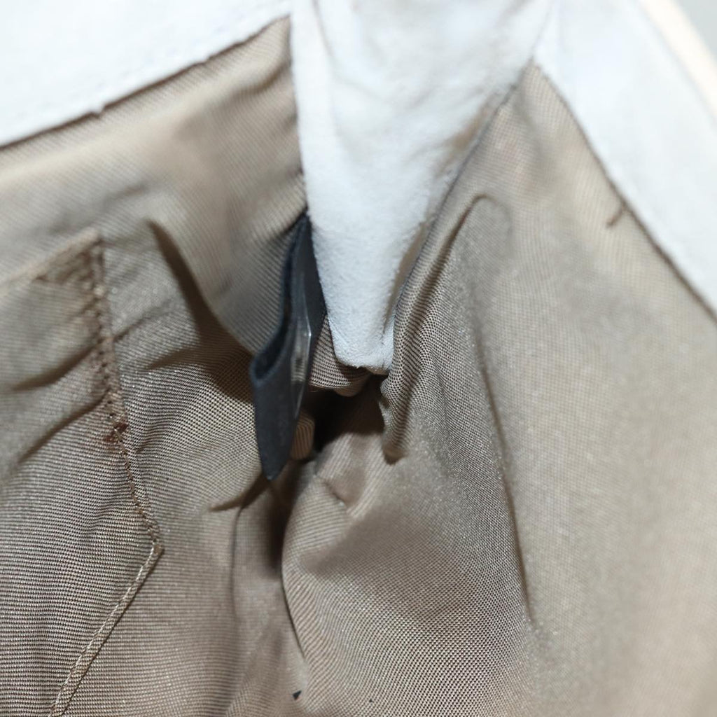 FENDI Zucchino Canvas Chain Hand Bag Suede Purpleam6453