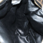 FENDI Zucca Canvas Mini Hand Bag Brown Blackam6470