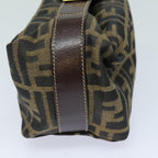 FENDI Zucca Canvas Mini Hand Bag Brown Blackam6470
