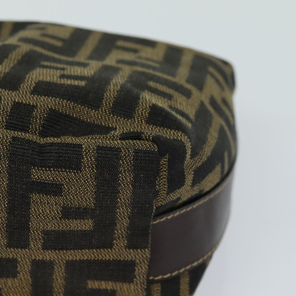 FENDI Zucca Canvas Mini Hand Bag Brown Blackam6470