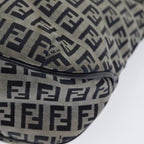 FENDI Zucchino Canvas Hand Bag Navyam6542