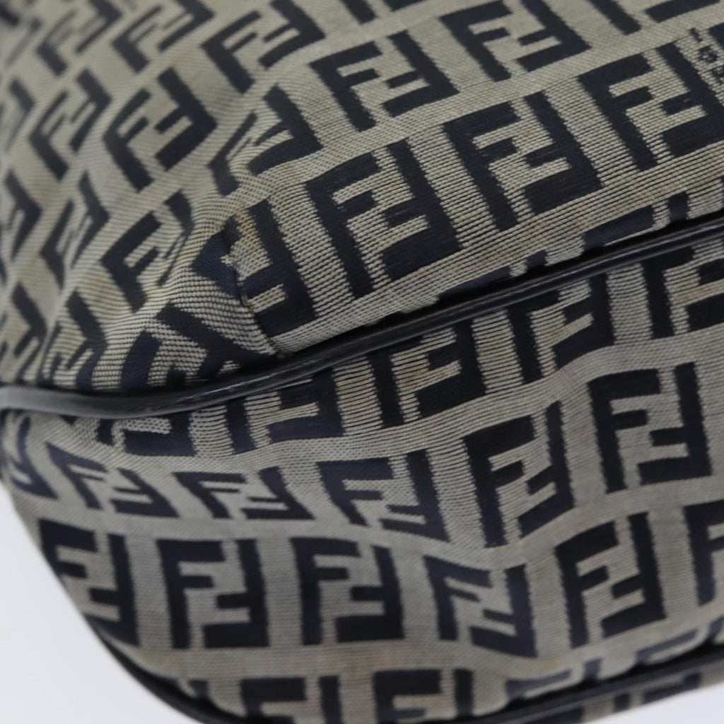 FENDI Zucchino Canvas Hand Bag Navyam6542