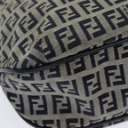 FENDI Zucchino Canvas Hand Bag Navyam6542