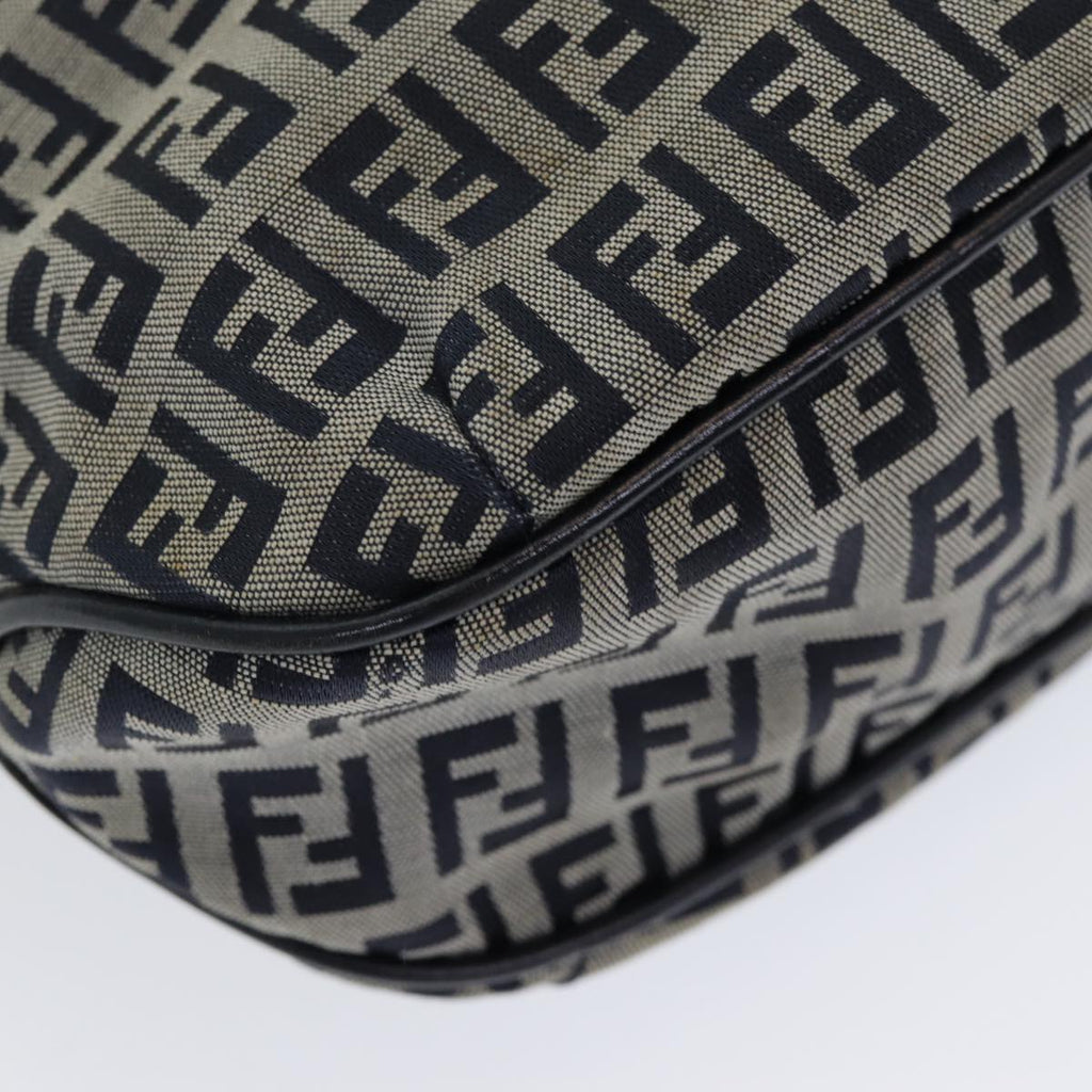 FENDI Zucchino Canvas Hand Bag Navyam6542