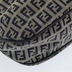 FENDI Zucchino Canvas Hand Bag Navyam6542