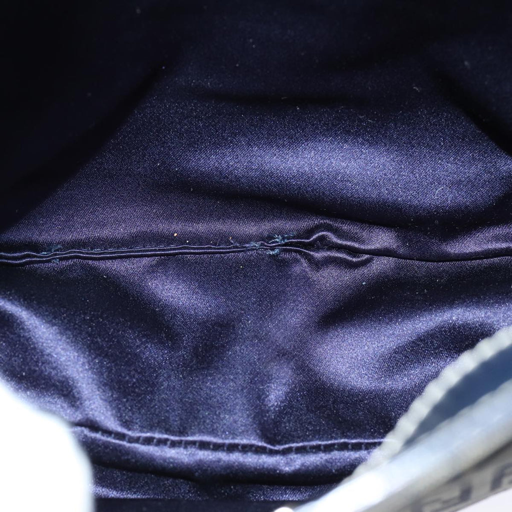 FENDI Zucchino Canvas Hand Bag Navyam6542