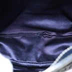 FENDI Zucchino Canvas Hand Bag Navyam6542