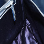 FENDI Zucchino Canvas Hand Bag Navyam6542