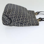 FENDI Zucchino Canvas Hand Bag Navyam6542
