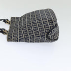 FENDI Zucchino Canvas Hand Bag Navyam6542