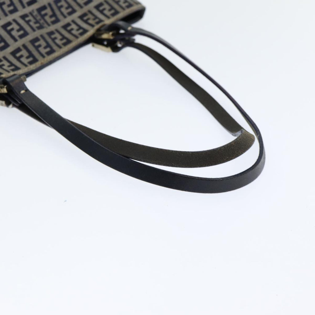 FENDI Zucchino Canvas Hand Bag Navyam6542