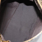 FENDI Zucchino Canvas Mamma Baguette Shoulder Bag Beigeam6583