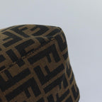 FENDI Zucca Canvas Mamma Baguette Shoulder Bag Brown Blackam6643A