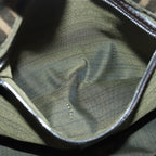 FENDI Zucca Canvas Mamma Baguette Shoulder Bag Brown Blackam6643A