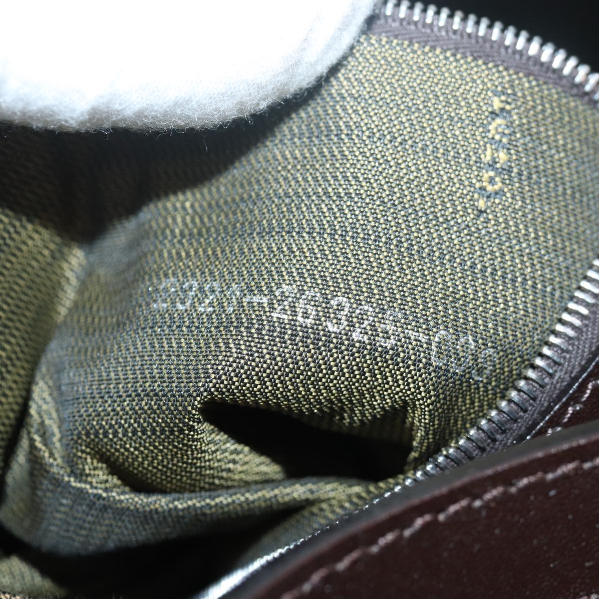 FENDI Zucca Canvas Mamma Baguette Shoulder Bag Brown Blackam6643A