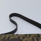 FENDI Zucca Canvas Mamma Baguette Shoulder Bag Brown Blackam6643A