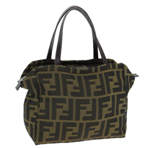 FENDI Zucca Canvas Hand Bag Brown 2415 8N000am6679