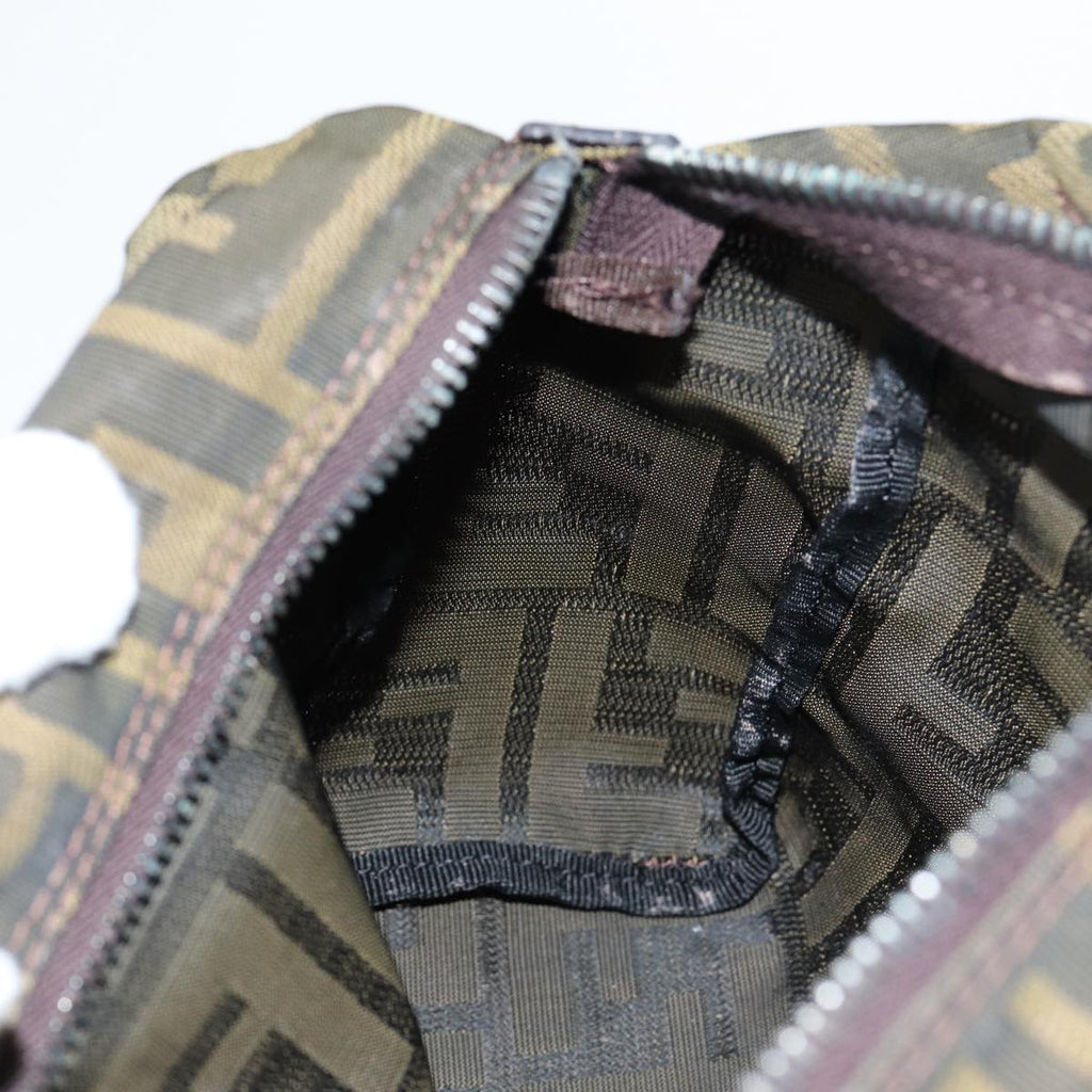 FENDI Zucca Canvas Hand Bag Brown 2415 8N000am6679