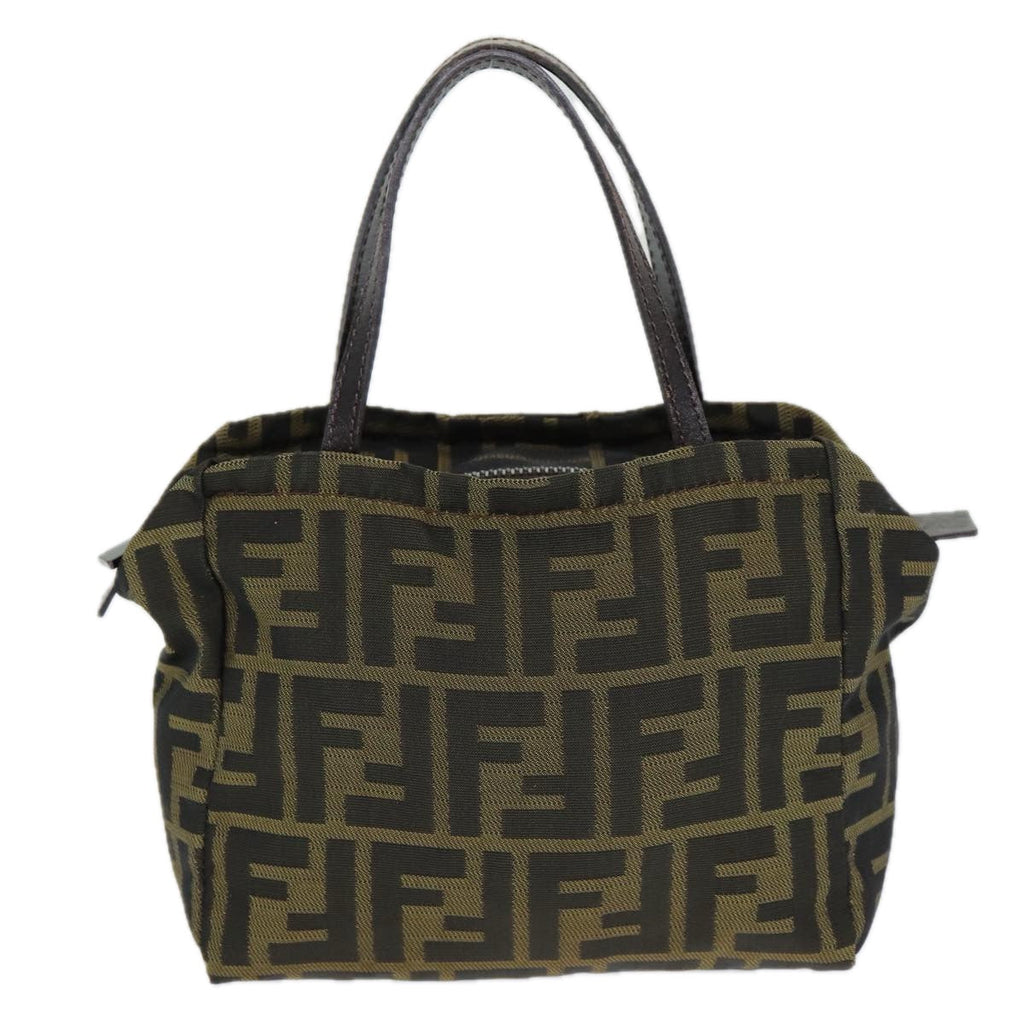 FENDI Zucca Canvas Hand Bag Brown 2415 8N000am6679