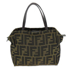 FENDI Zucca Canvas Hand Bag Brown 2415 8N000am6679