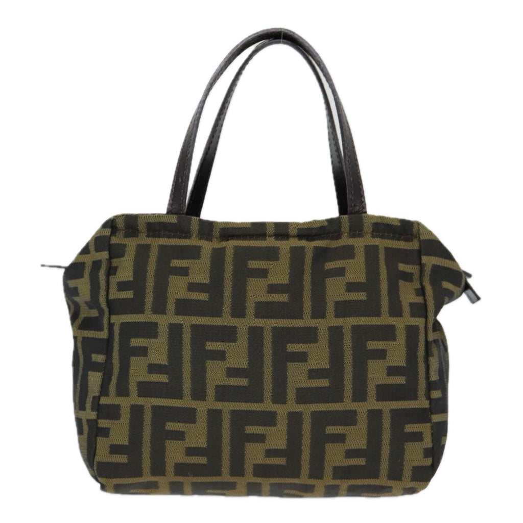 FENDI Zucca Canvas Hand Bag Brown 2415 8N000am6679