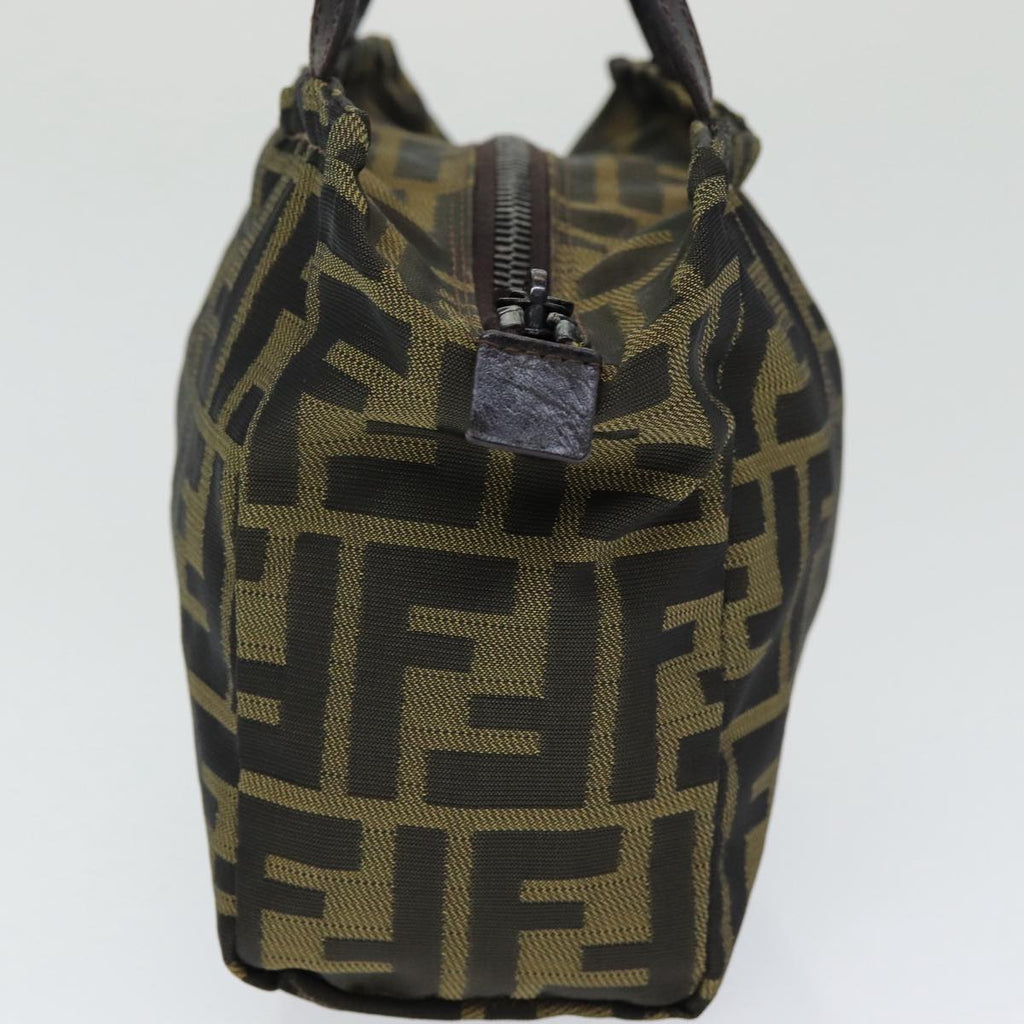 FENDI Zucca Canvas Hand Bag Brown 2415 8N000am6679