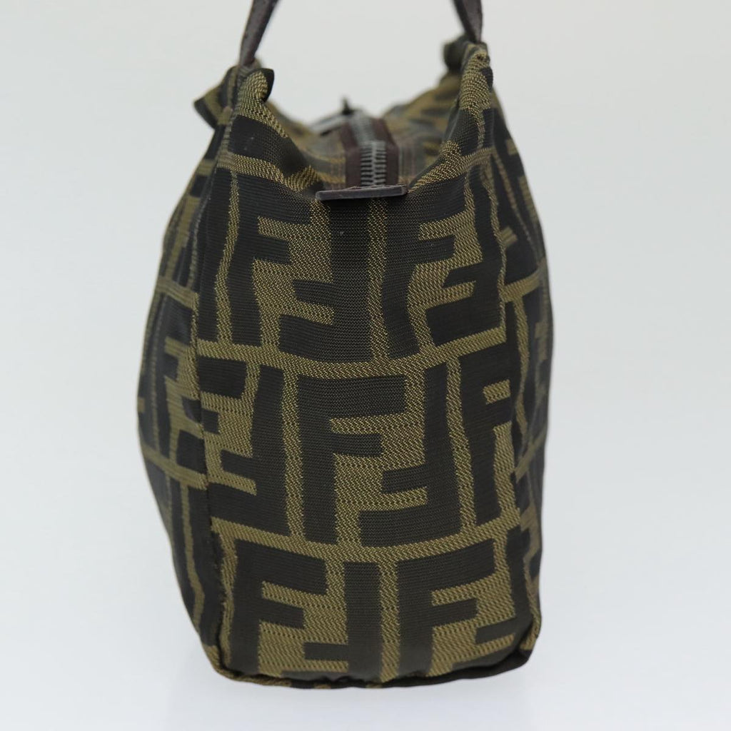 FENDI Zucca Canvas Hand Bag Brown 2415 8N000am6679
