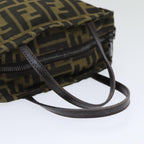 FENDI Zucca Canvas Hand Bag Brown 2415 8N000am6679