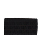 FENDI Zucchino Canvas Long Wallet Brownam6703