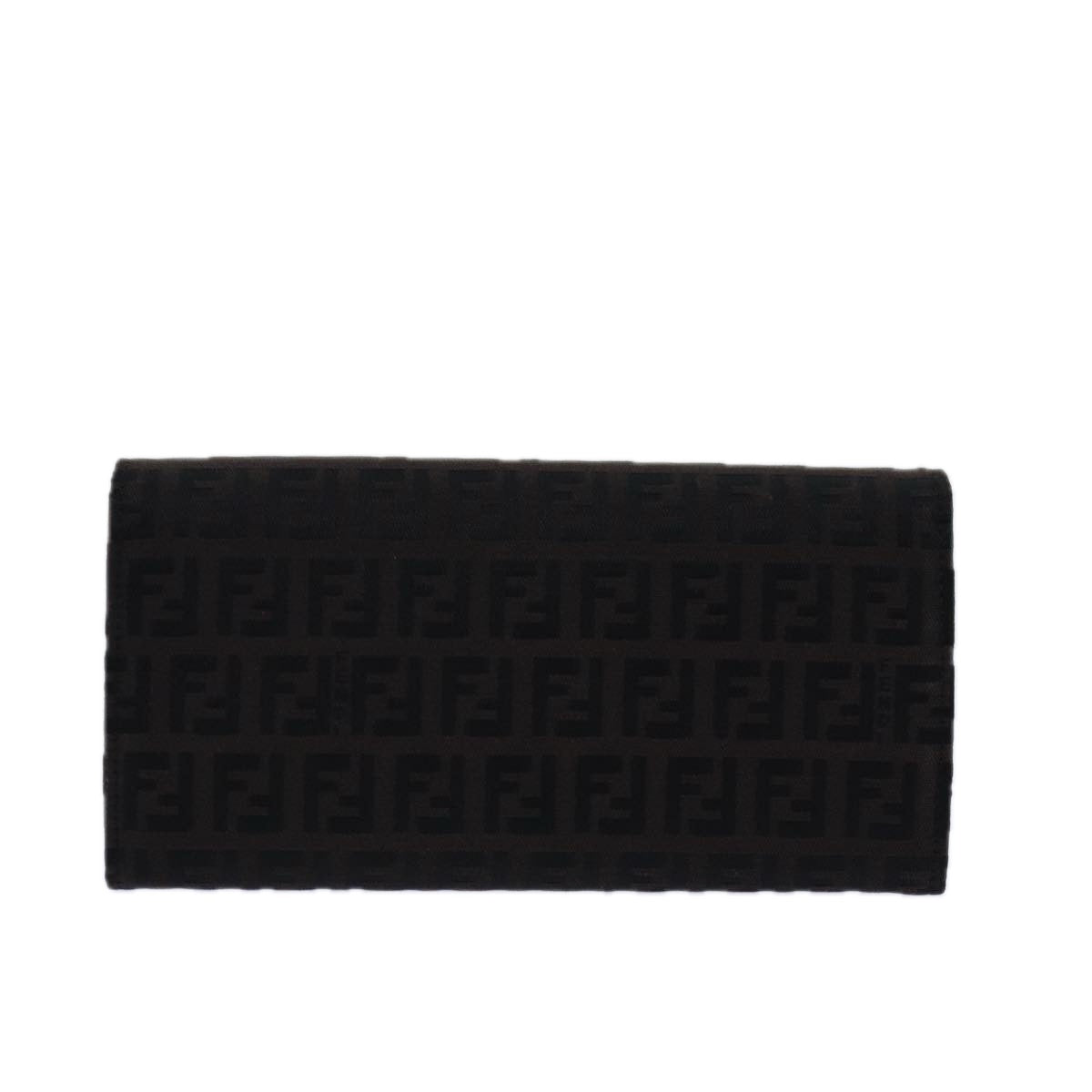 FENDI Zucchino Canvas Long Wallet Brownam6703