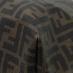 FENDI Zucca Canvas Tote Bag Brown Black goldam6727