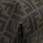 FENDI Zucca Canvas Tote Bag Brown Black goldam6727