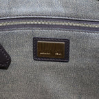FENDI Zucca Canvas Tote Bag Brown Black goldam6727