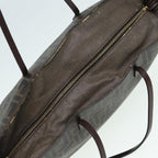 FENDI Zucca Canvas Tote Bag Brown Black goldam6727