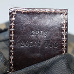 FENDI Zucca Canvas Hand Bag Brown Black Silveram6735
